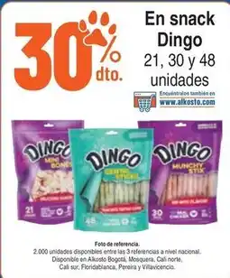 Alkosto Dingo snack oferta