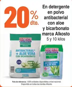 Alkosto Alkosto detergente en polvo antibacterial con aloe y bicarbonato oferta