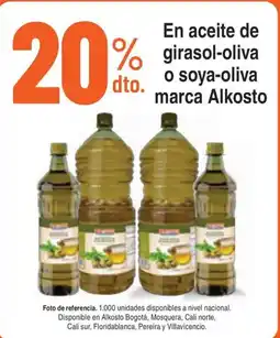 Alkosto Alkosto aceite de girasol-oliva o soya-oliva oferta