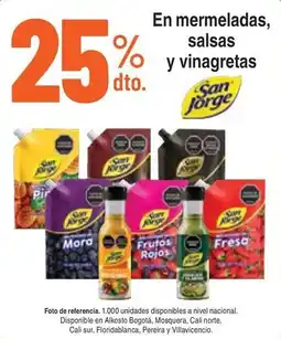 Alkosto San Jorge en mermeladas, salsas y vinagretas oferta