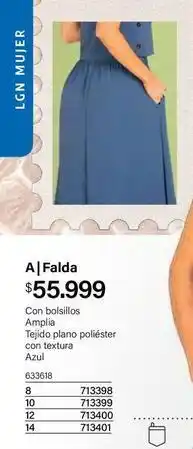 Loguin Textura - falda oferta