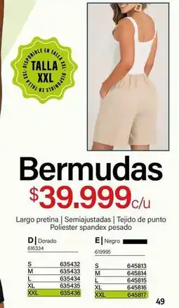 Loguin Dorado - bermudas oferta