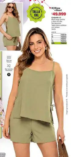 Loguin Textura - blusa + short oferta