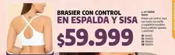 Loguin Control - brasier con control en espalda y sisa oferta