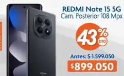 Alkosto Note 15 5g cam. posterior 108 mpx oferta