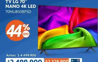 Lg - tv 70 nano 4k led 70nu850bpsd