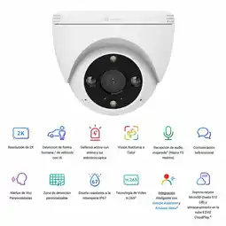 Falabella Cámara WiFi Exterior 2K con Detección IA, Audio Bidireccional y Luz Integrada oferta