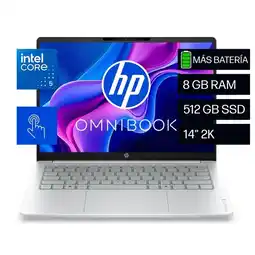 Falabella Portátil OmniBook 3 14 14-hu0052la Intel Core 5 120U 8GB RAM 512GB SSD Windows 11 Home oferta