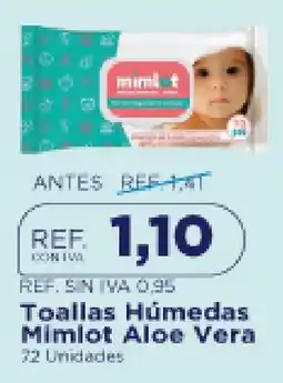 FarmaTodo Mimlot toallas húmedas aloe vera oferta