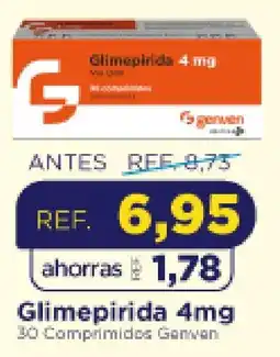 FarmaTodo Genvan Glimpepirida 4mg oferta