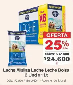 Makro Leche Alpina Leche Leche Bolsa oferta