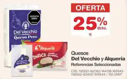 Makro Quesos Del Vecchio y Alquería oferta