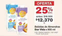 Makro Dar Vida bebidas de almendras oferta