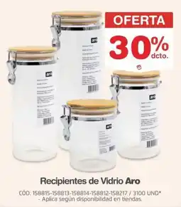 Makro Recipientes de Vidrio Aro oferta