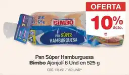 Makro Bimbo Pan Súper Hamburguesa oferta