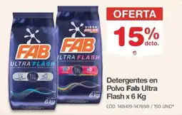 Makro Detergentes en Polvo Fab Ultra Flash oferta