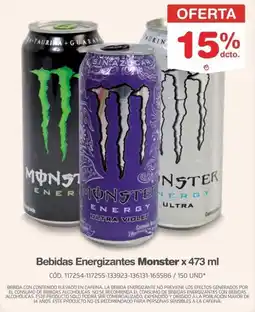 Makro Bebidas Energizantes Monster oferta