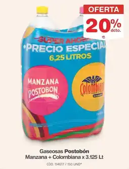 Makro Gaseosas Postobón Manzana + Colombiana oferta