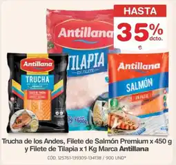 Makro Antillana Trucha de los Andes Filete de Salmón Premium Filete de Tilapia oferta