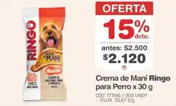 Makro Crema de Maní Ringo oferta