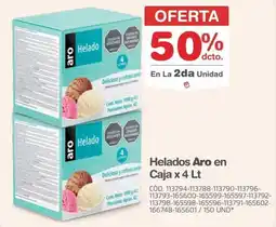 Makro Helados Aro en Caja x 4 Lt oferta