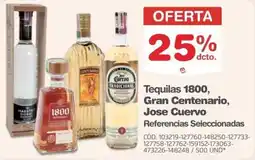 Makro Tequilas 1800, Gran Centenario, Jose Cuervo oferta