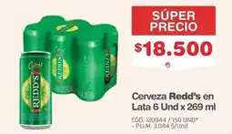 Makro Cerveza Redd's en Lata oferta