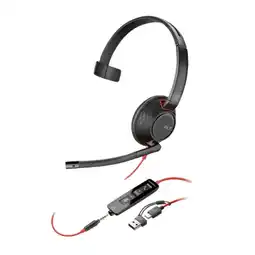Falabella Diadema Poly Blackwire 5210 Monoaural USB-C USB-A 3.5 mm Negro oferta