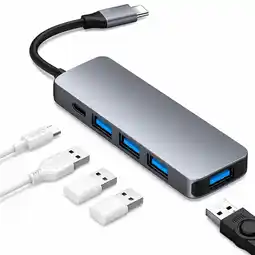 Falabella Adaptador Para Computador O Celular 5 Puertos USB Cable Tipo C oferta