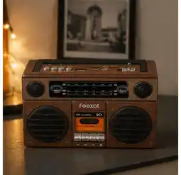 Falabella Radio Tipo Madera Recargable Bluetooth Usb Recargable oferta