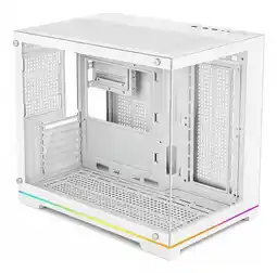 Falabella Caja Atx Gamer Acuario Blanco 420c Vidrio Templado Luz Rgb oferta