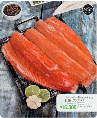 Jumbo Filete de trucha fresca x 500g oferta