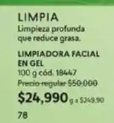 Cyzone Limpiadora facial en gel 100 g cód. 18447 oferta