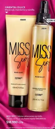 Cyzone Oriental - miss sexy loción perfumada corporal 200 ml / 6.7 fl.oz oferta