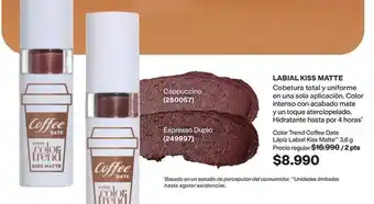 Avon - labial kiss matte