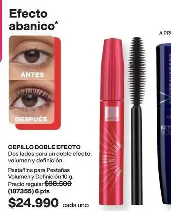 Cepillo doble efecto - pestañina para pestañas volumen y definición 10 g (187355)