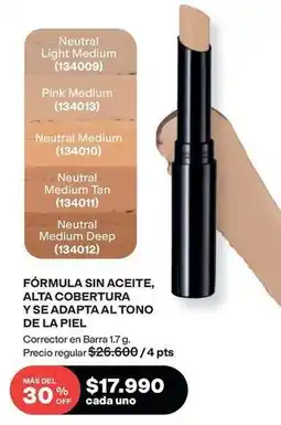 Avon Medium - corrector en barra oferta