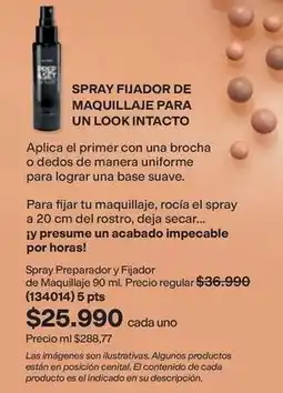Avon Natura - spray fijador de maquillaje oferta