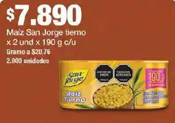 Jumbo San Jorge Maiz Tierno oferta