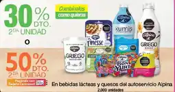 Jumbo Alpina bebidas lácteas y quesos oferta