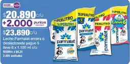 Jumbo Parmalat leche entera o deslactosada oferta