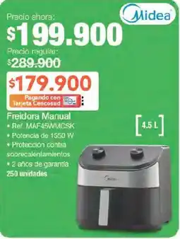 Jumbo Midea freidora manual oferta