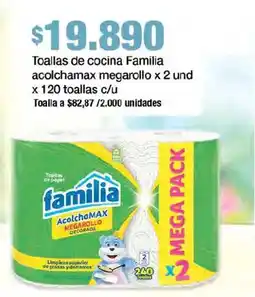 Jumbo Familia toallas de cocina acolchamax megarollo oferta