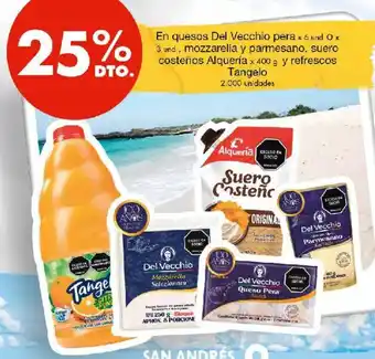Del Vecchio mozzarella y parmesano, suero costeño Tangelo