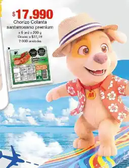 Metro Chorizo Colanta santarrosano premium oferta