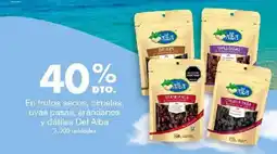 Metro Del Alba frutos secos, ciruelas, uvas pasas, arándanos y dátiles oferta