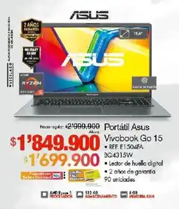 Metro Asus Portátil Asus Vivobook Go 15 oferta