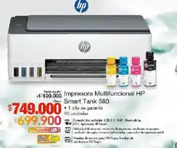 Metro Hp impresora multifuncional hp smart tank 580 oferta