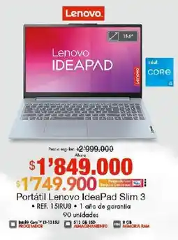 Metro Lenovo Ideapad Slim 3 oferta