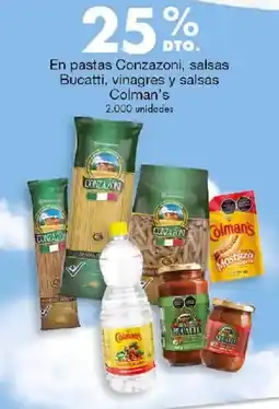 Metro Conzazoni, Bucatti, Colman's oferta